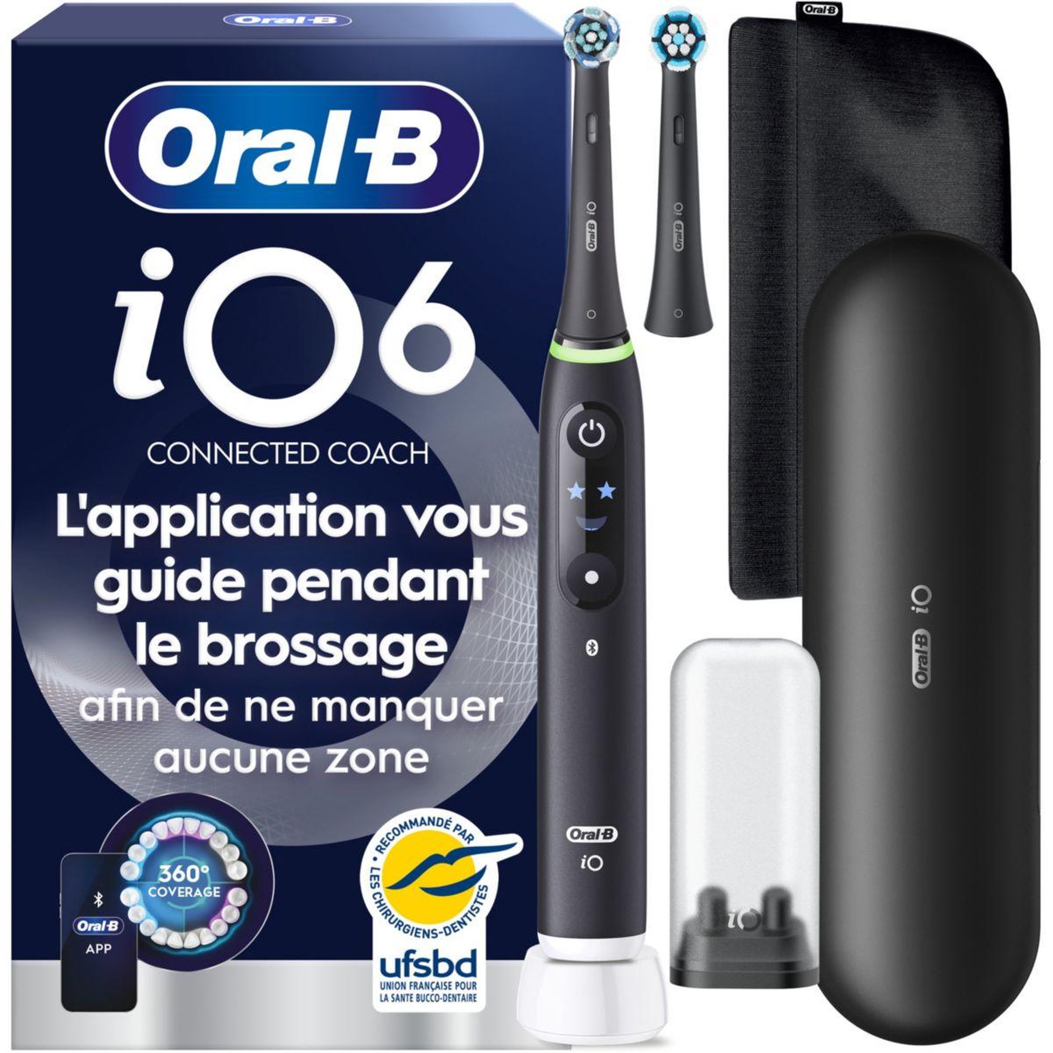 ORAL B Brosse à dents électrique iO6 Noire Luxe Edition