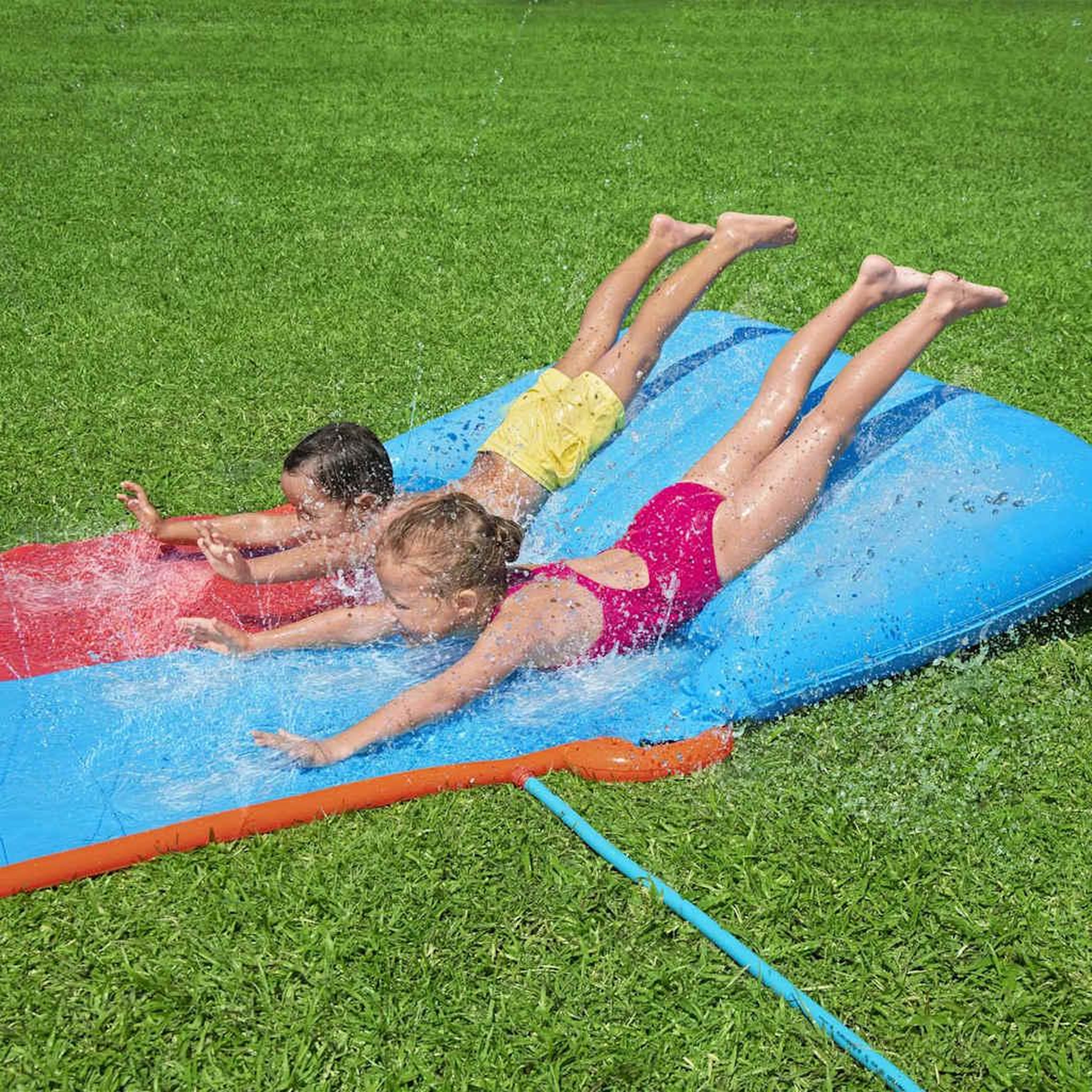 Voir la diapositive 5 : BESTWAY Bestway toboggan aquatique h2ogo tsunami splash ramp toboggan double