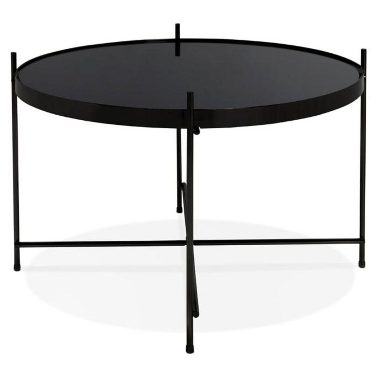 Paris Prix Table Basse Design Ronde  Kamal  63cm Noir