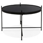 Voir la diapositive 3 : Paris Prix Table Basse Design Ronde  Kamal  63cm Noir