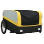 Voir la diapositive 4 : VIDAXL Remorque de vélo noir et jaune 45 kg fer