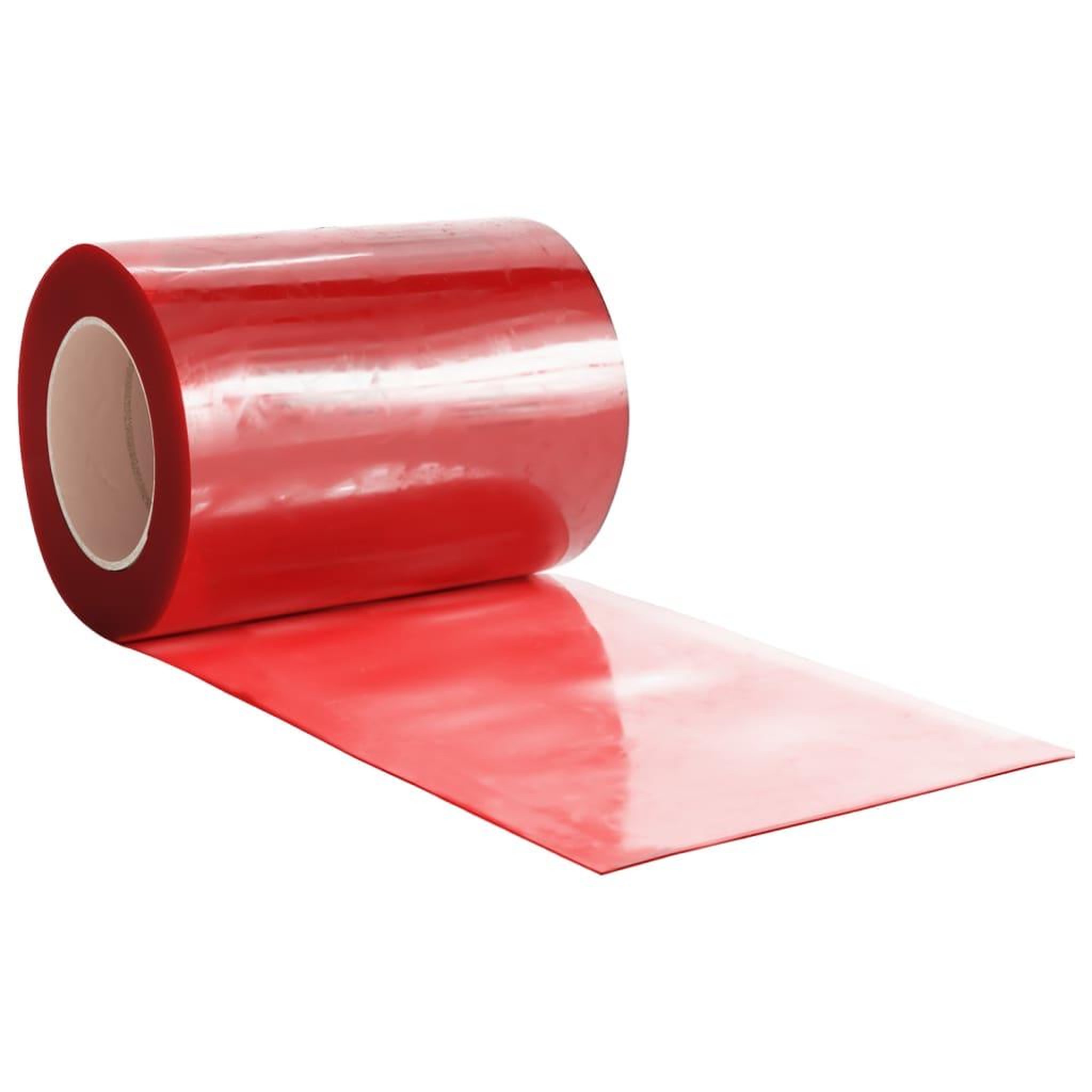Voir la diapositive 4 : VIDAXL Rideau de porte rouge 300 mmx2,6 mm 25 m PVC