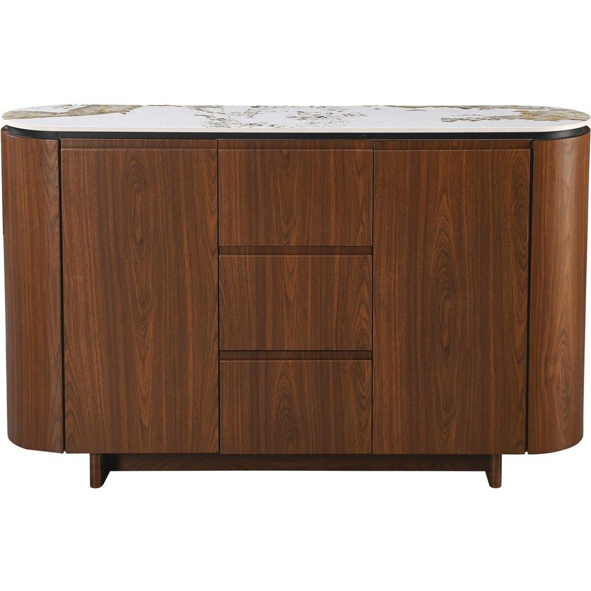 Habitat et Jardin Buffet en bois avec plateau en céramique  stonea  - 180 x 40 x 85 cm - marron