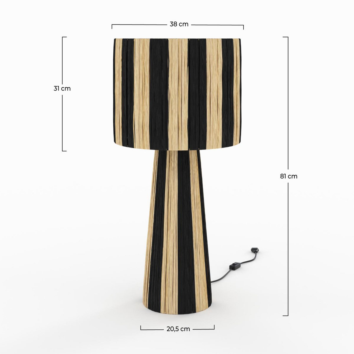 Rendez vous déco Grande lampe en feuille de palmier - Soléa