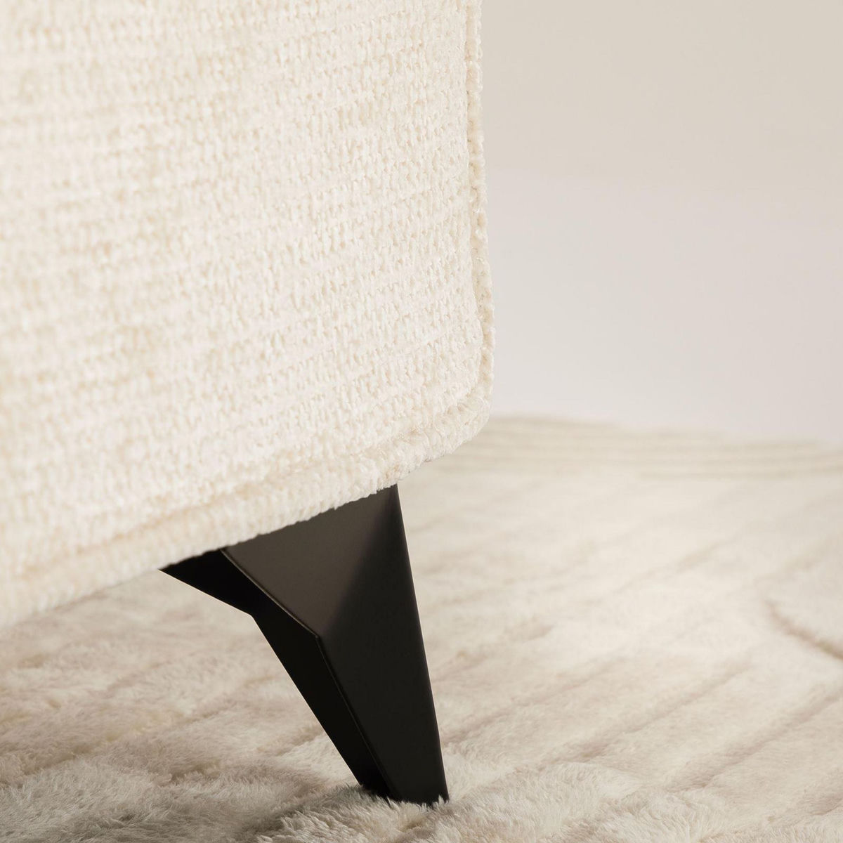IDIMEX Lit simple LEVERDA 90 x 190 cm, revêtement en tissu