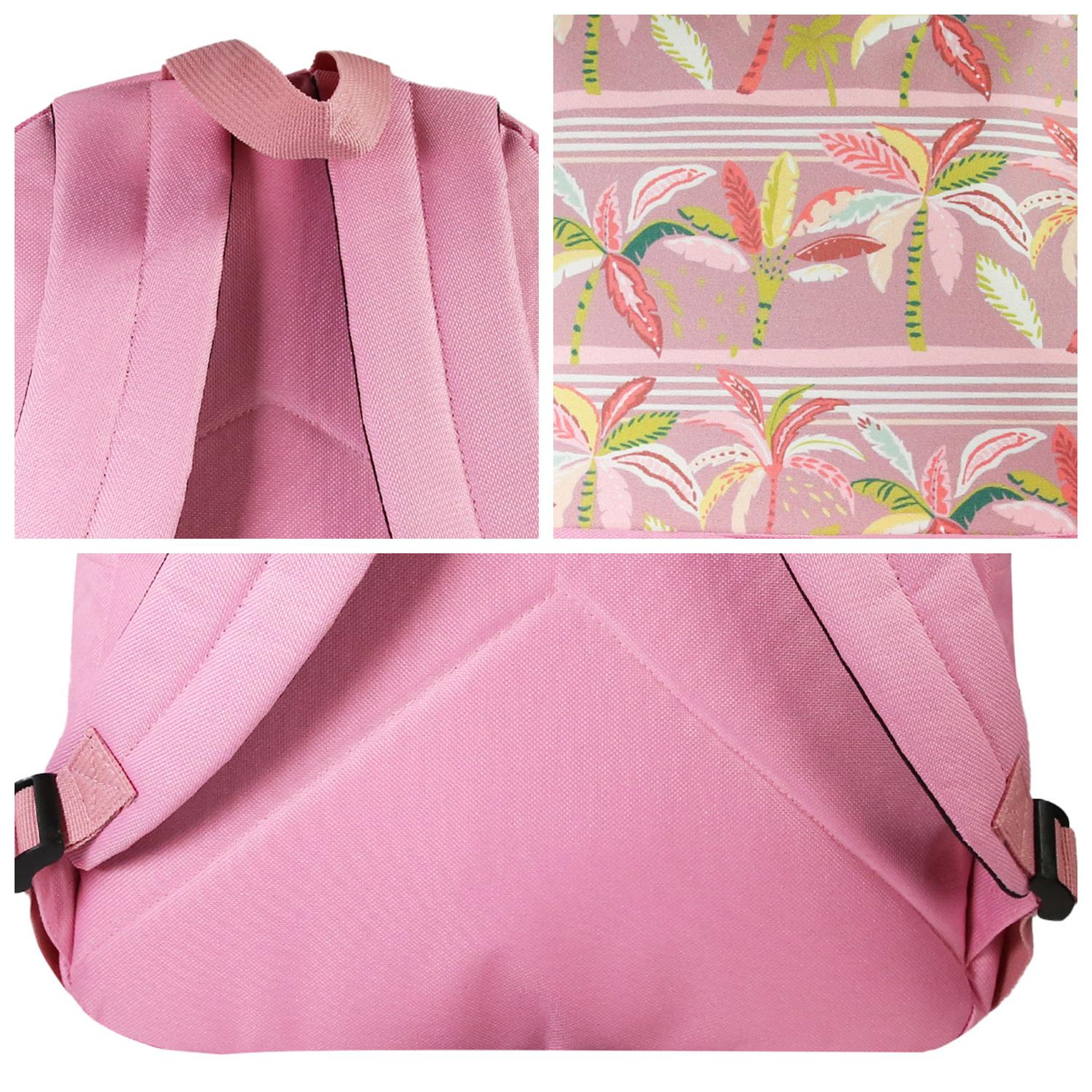 Voir la diapositive 5 : Bagtrotter Sac à dos rose palmiers Offshore 1 compartiment- Bagtrotter