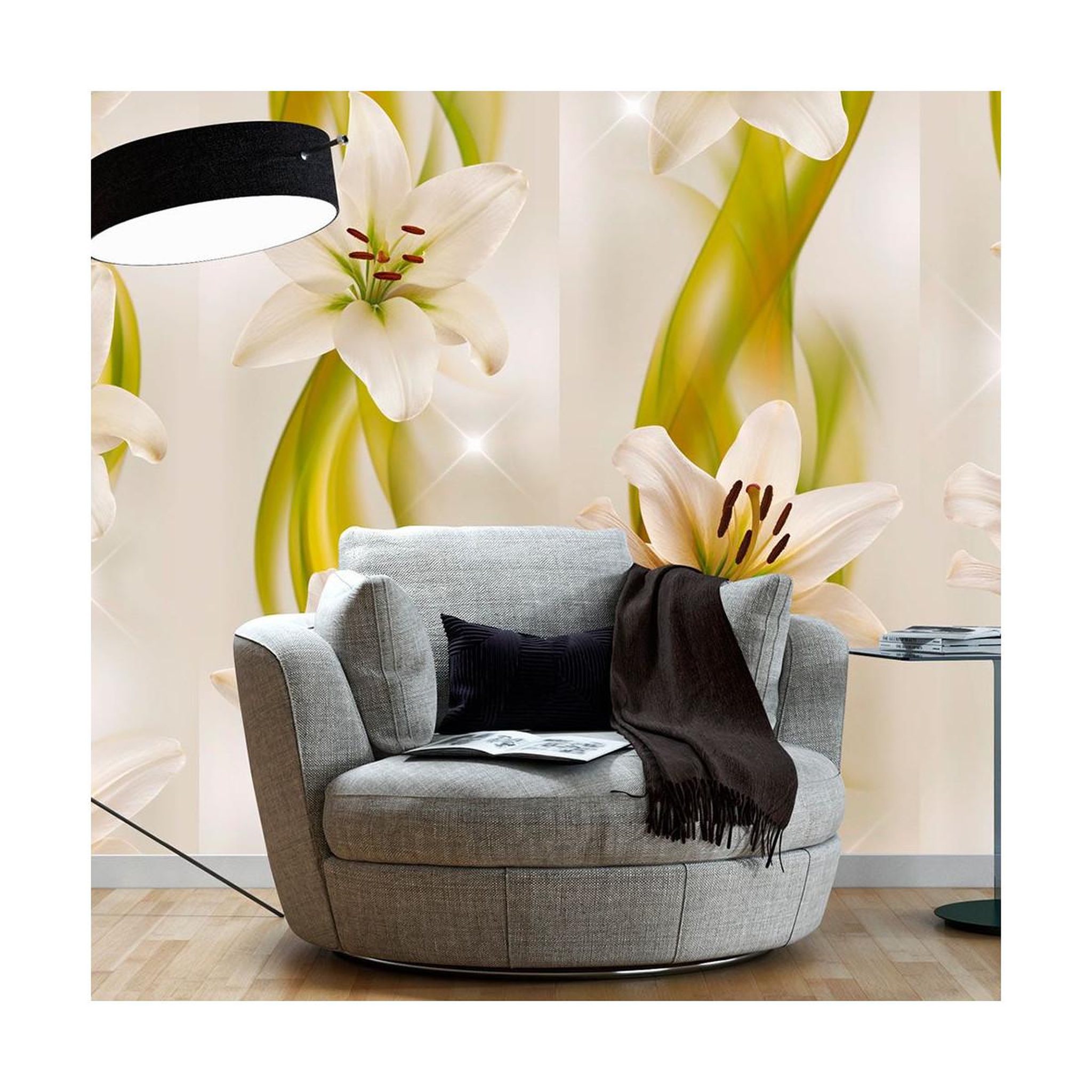 Paris Prix Papier peint  lilies avant garde  50x1000cm