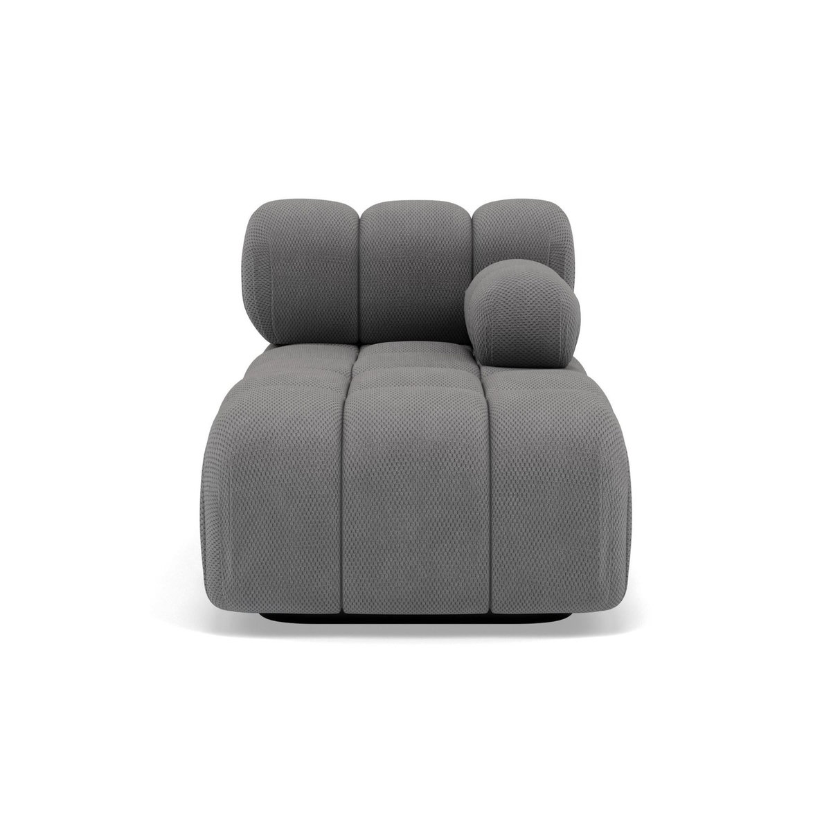 LISA DESIGN Ruby - module d'assise méridienne droite en velours texturé