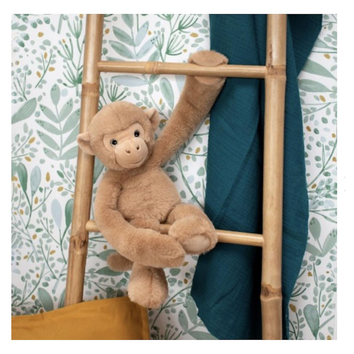 Histoire D'Ours Peluche singe - Beige -  35 cm - Histoire d ours