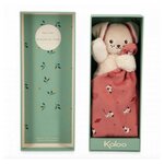 Kaloo Doudou Carre douceur Chien brique - 18 cm