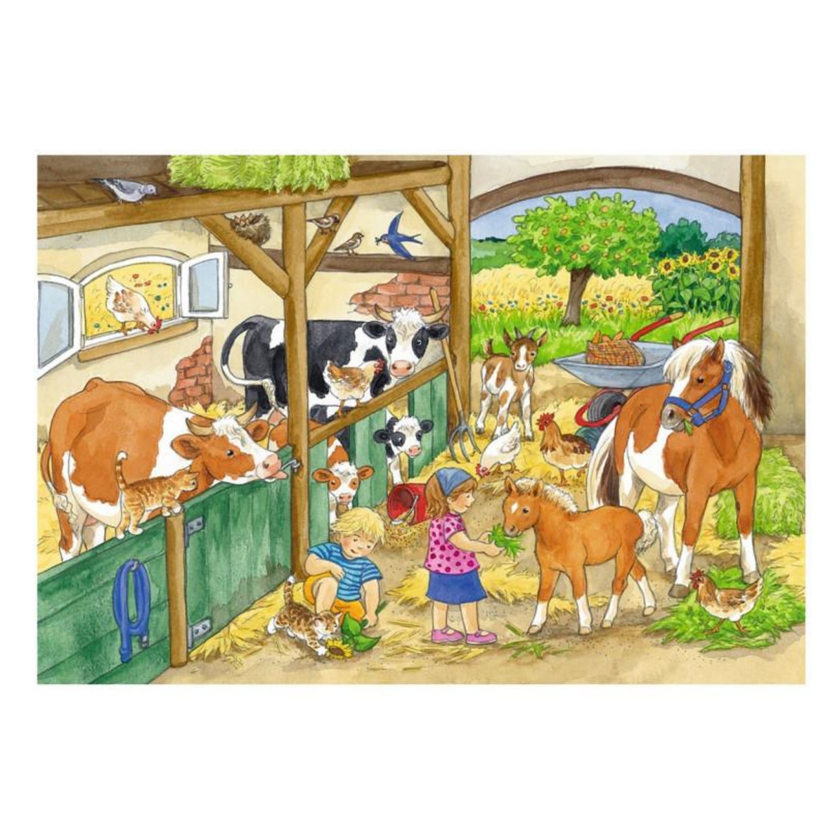 RAVENSBURGER RAVENSBURGER Merry Farm life, 2 x 24st.