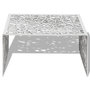 Voir la diapositive 3 : VIDAXL Table basse argentee Design geometrique Aluminium
