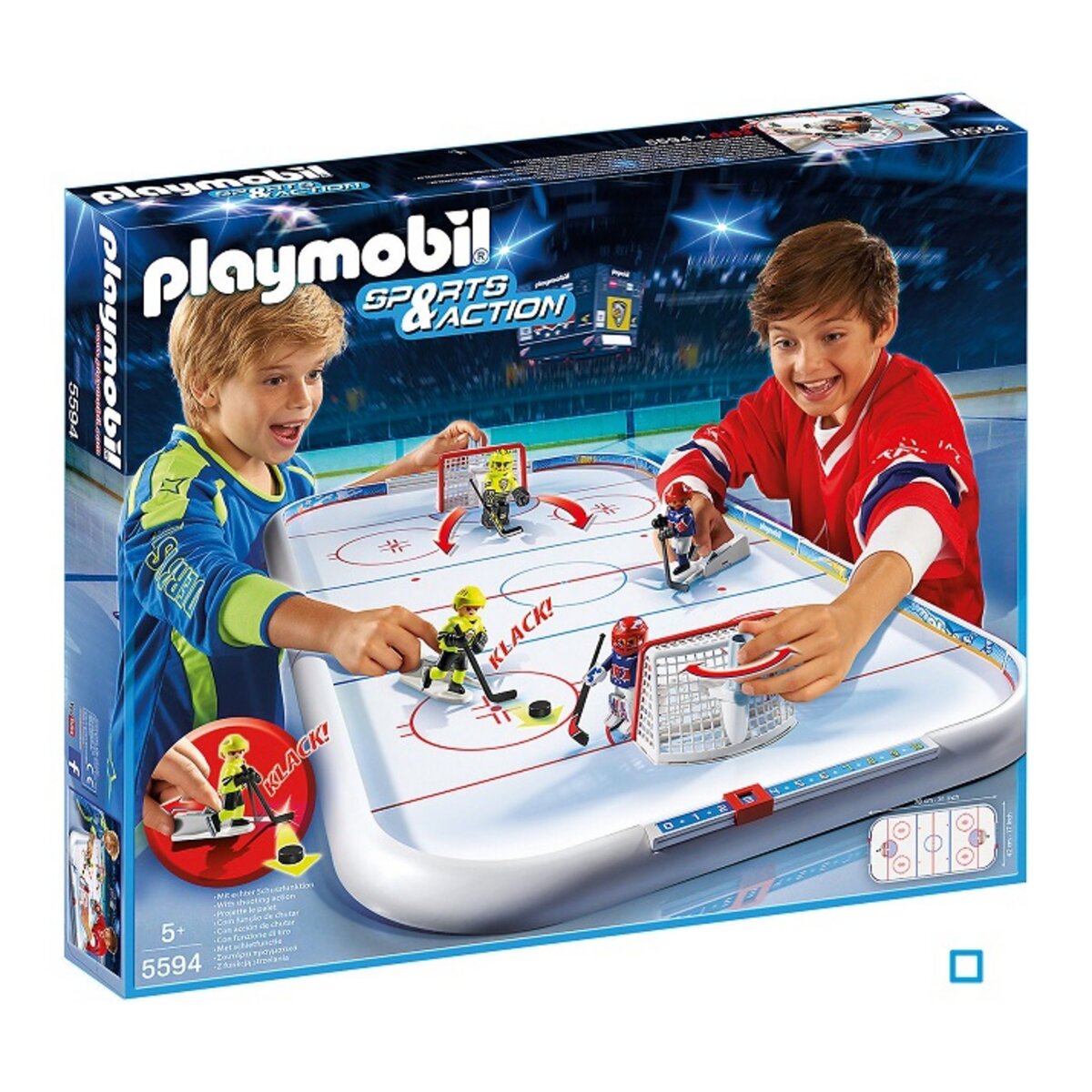 PLAYMOBIL 5594 - Sport et action - Stade de Hockey sur glace