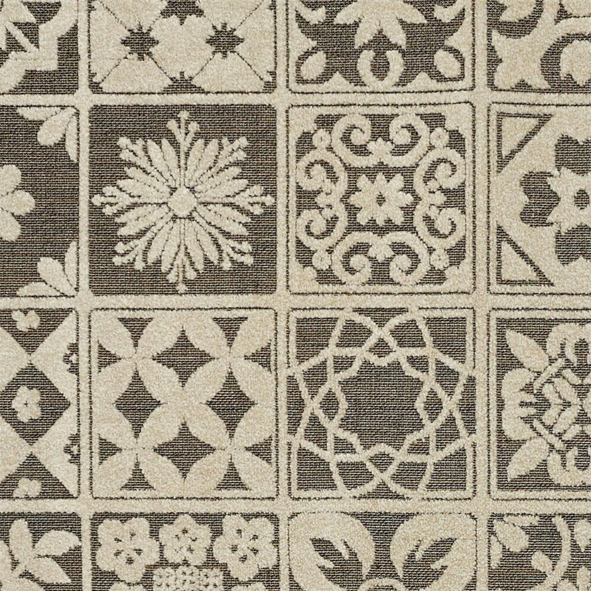 Voir la diapositive 2 : The Home Deco Factory Tapis déco relief  lisbonne  150x200cm beige