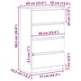 Voir la diapositive 6 : VIDAXL Buffet Blanc 60x35x98,5 cm Bois d'ingenierie