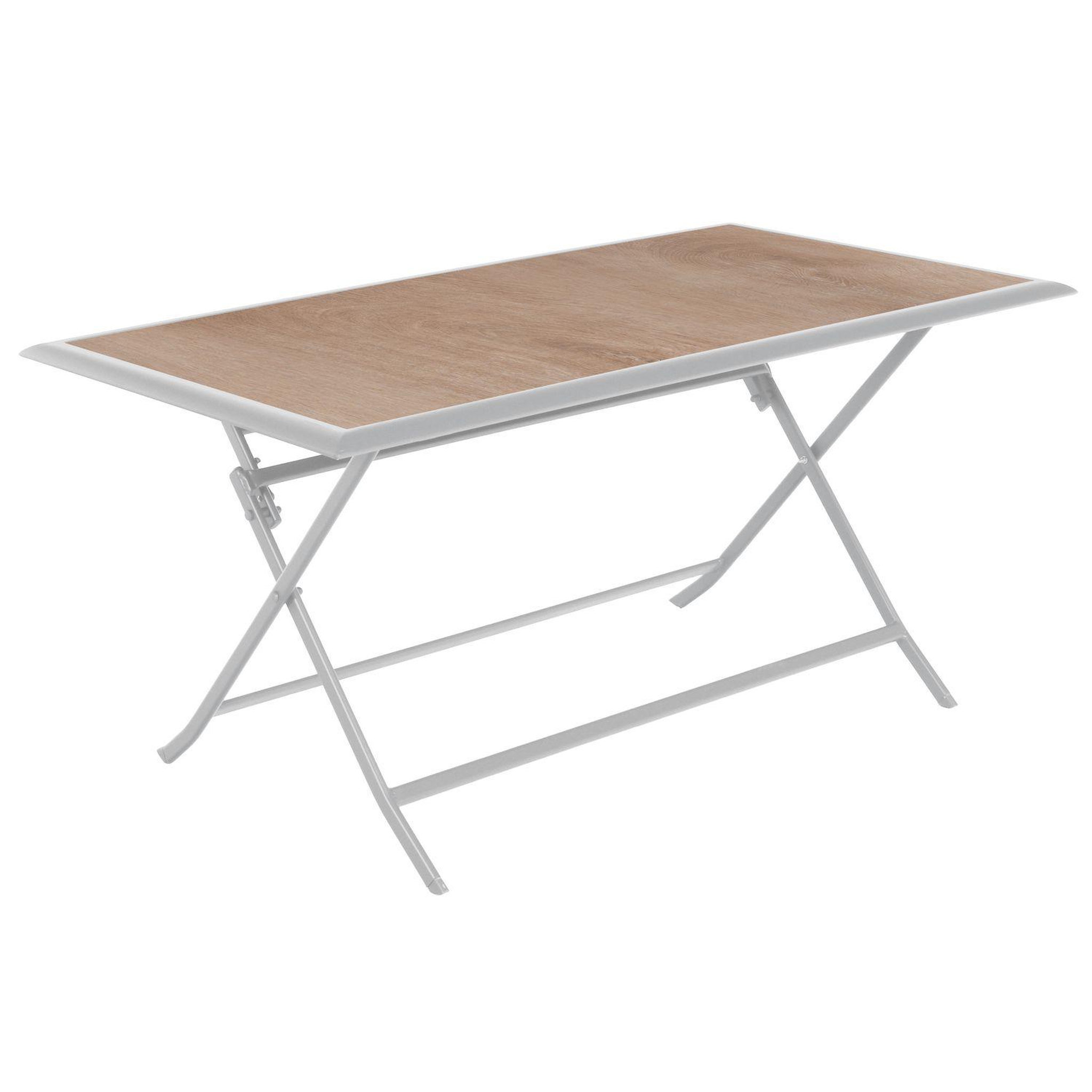 Voir la diapositive 1 : HESPERIDE Table de jardin pliante azua en aluminium