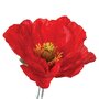  Fleur Artificielle  Coquelicot  70cm Rouge