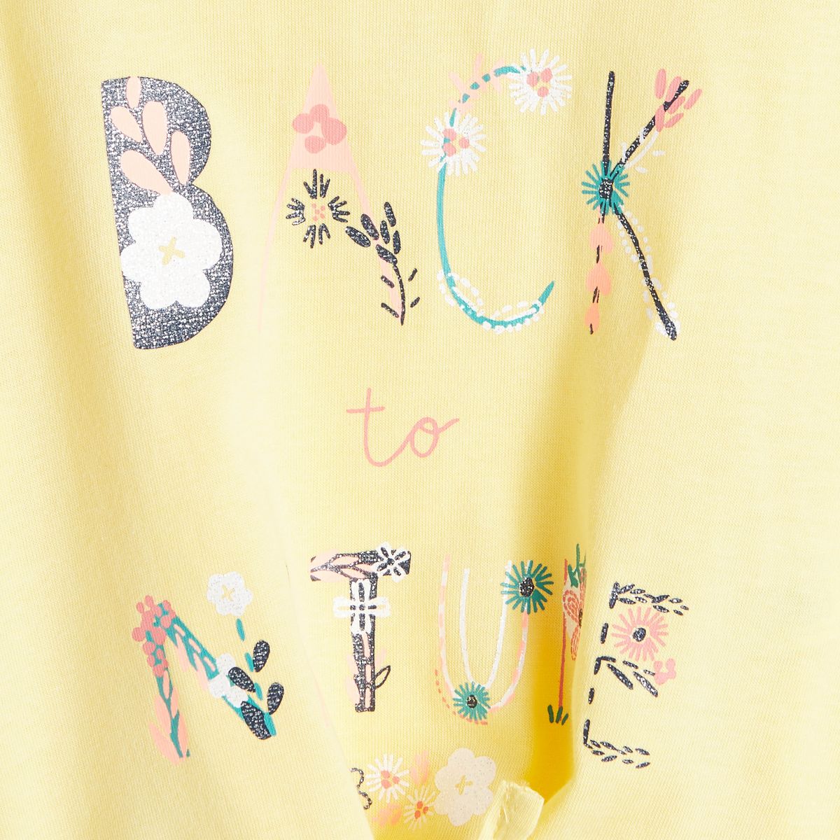 INEXTENSO T-shirt manches courtes noué bébé fille