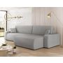 Voir la diapositive 2 : BEST MOBILIER Artemisa - canapé d'angle réversible 5 places convertible avec coffre en velours côtelé