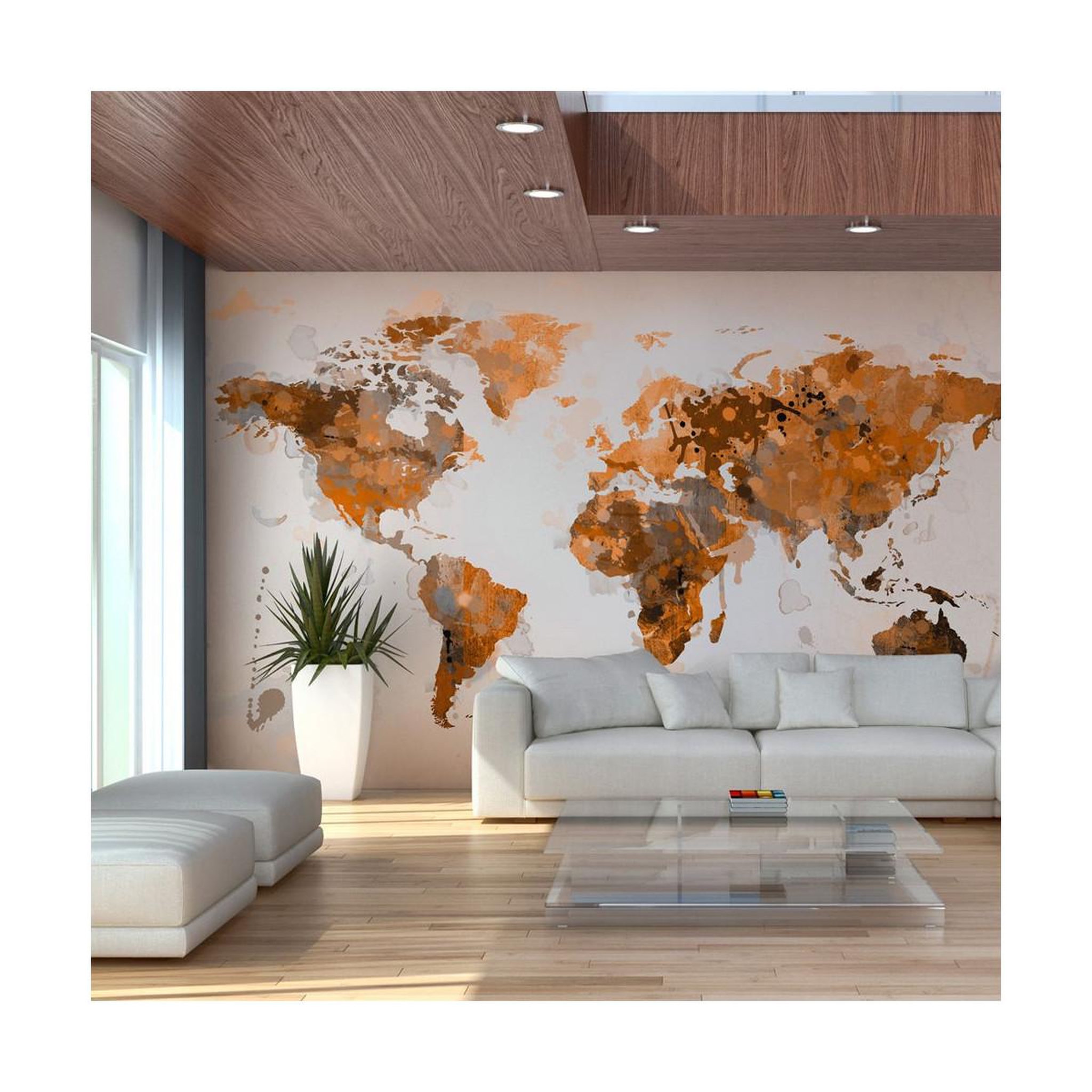 Paris Prix Papier peint  world in brown shades  270x450cm