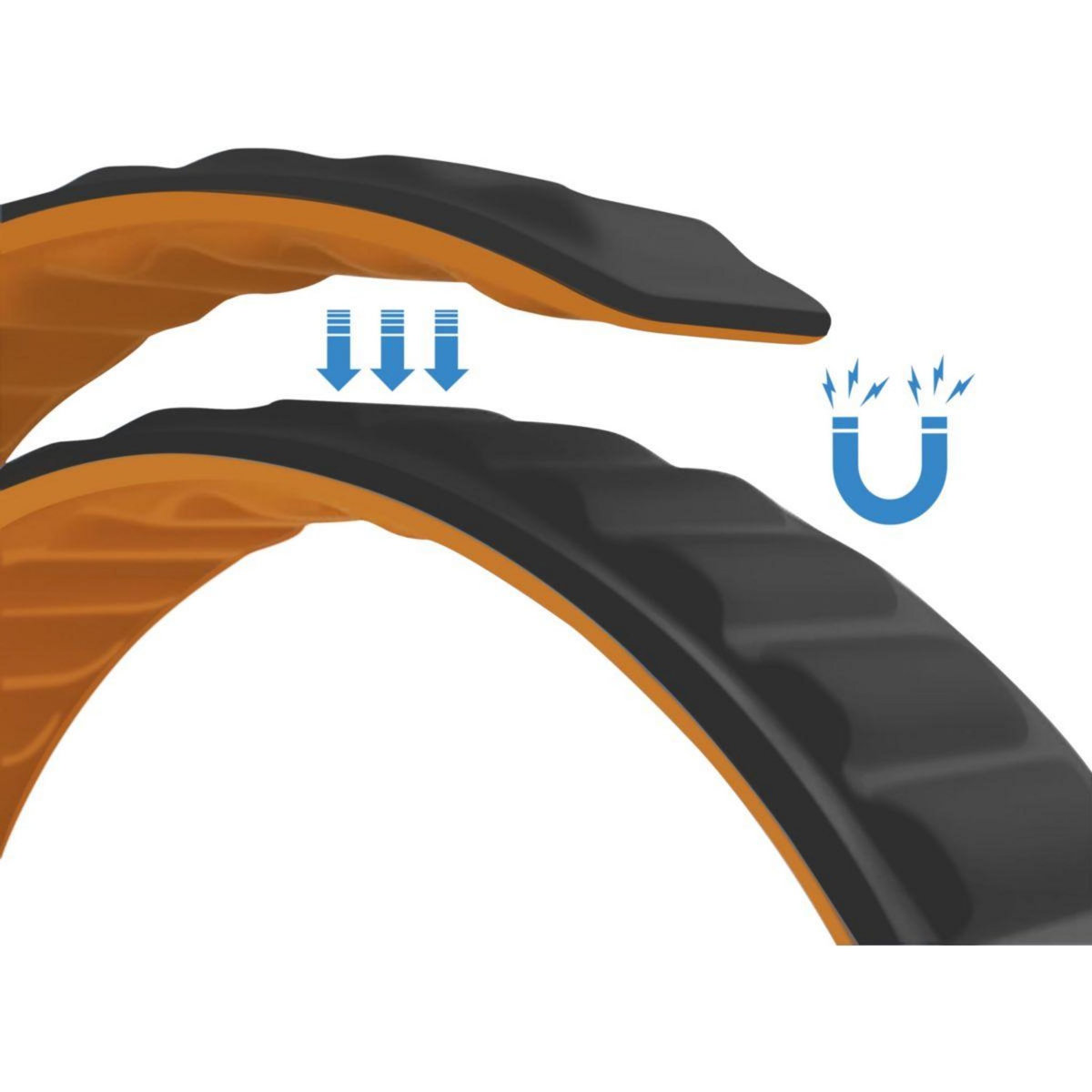 ADEQWAT Bracelet Apple watch Noir 42/44/45/49mm