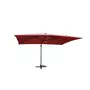 CONCEPT USINE Parasol rectangulaire terracotta avec LED 395 x 295 cm CALVIA