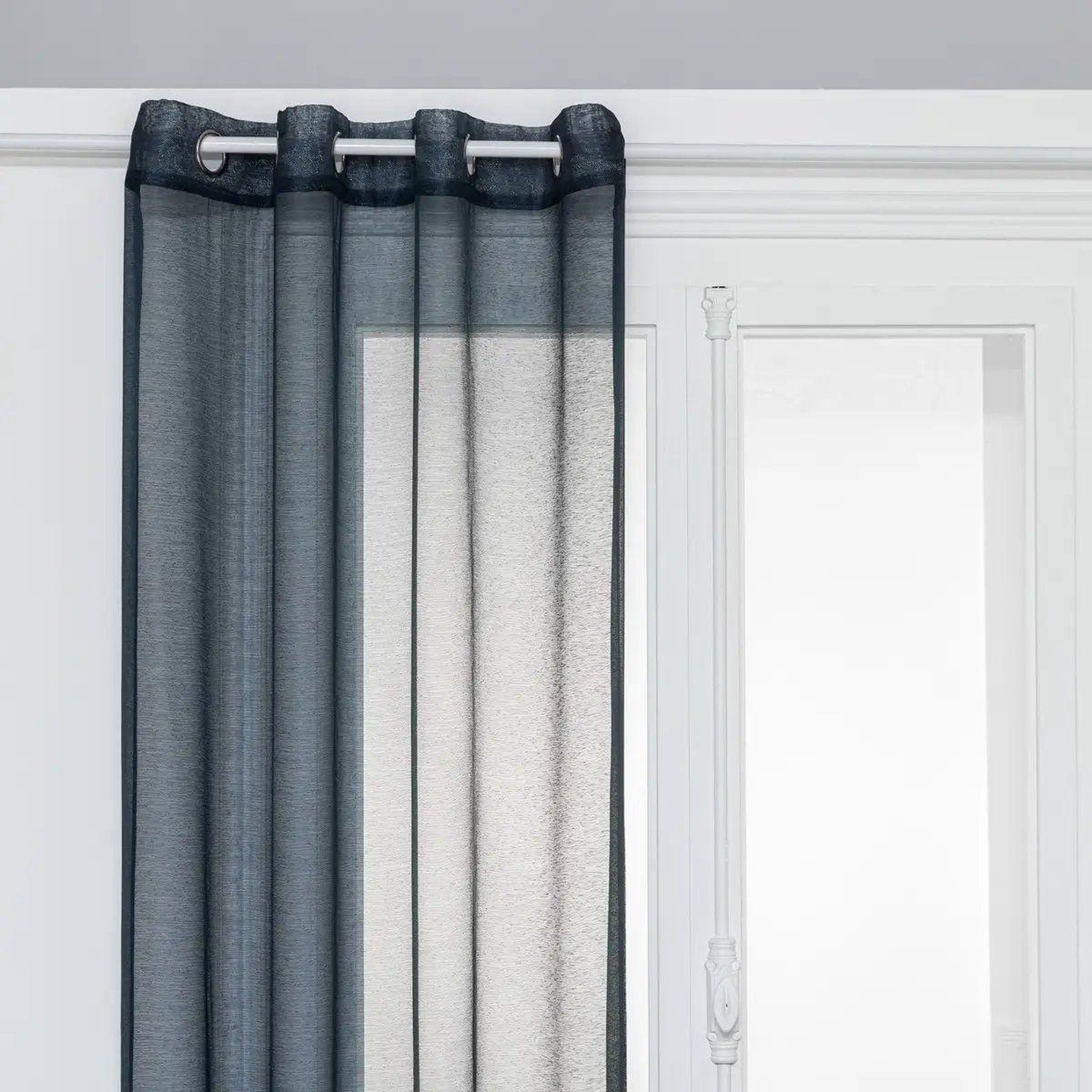 ATMOSPHERA Rideau voilage  moly  135x240cm bleu égéen