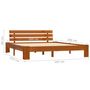 Voir la diapositive 5 : VIDAXL Cadre de lit sans matelas marron miel 160x200cm bois pin massif