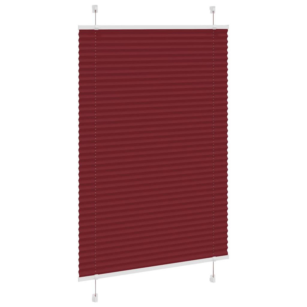 VIDAXL Store plisse rouge bordeaux 100x100 cm largeur du tissu 99,4 cm