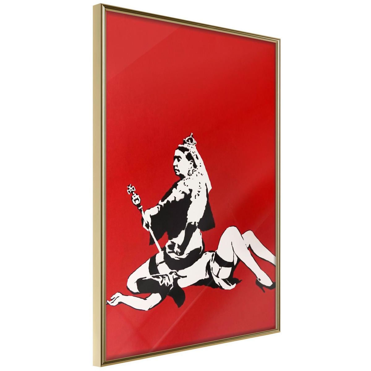 Paris Prix Affiche Murale Encadrée  Banksy Queen Victoria