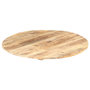 Voir la diapositive 5 : VIDAXL Dessus de table Bois de manguier solide Rond 15-16 mm 70 cm