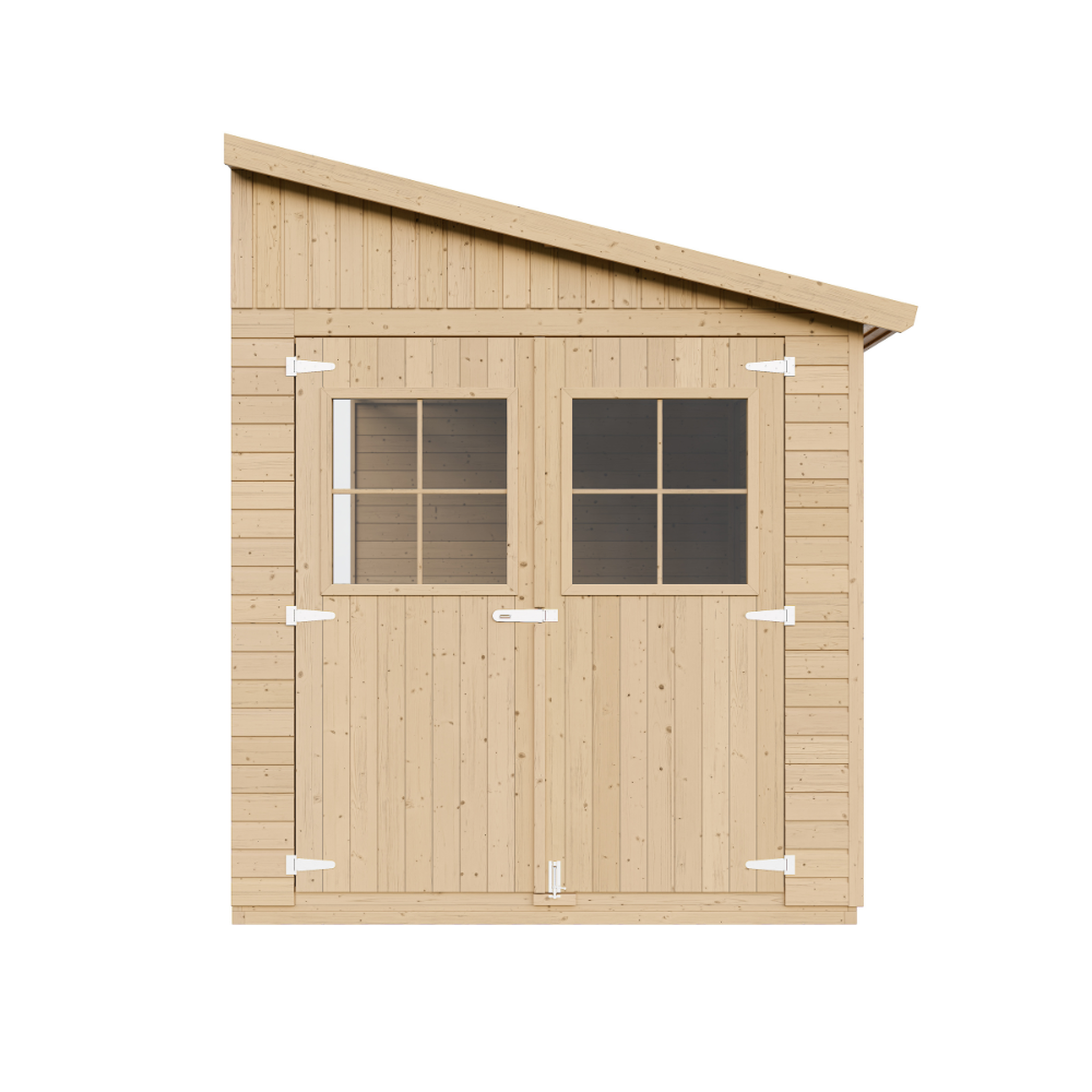 Voir la diapositive 2 : TIMBELA Abri de Jardin en Bois sans paroi latérale avec les planchers imprégné - 6 m2 M339+M339G