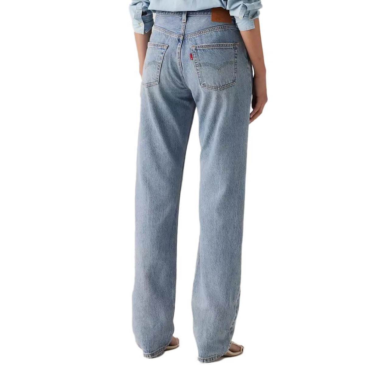 Levi's Jean 501 90s Bleu Clair Délavé Femme Levi's