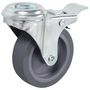 Voir la diapositive 3 : VIDAXL 16 pcs Roulettes pivotantes a trou de boulon 75 mm