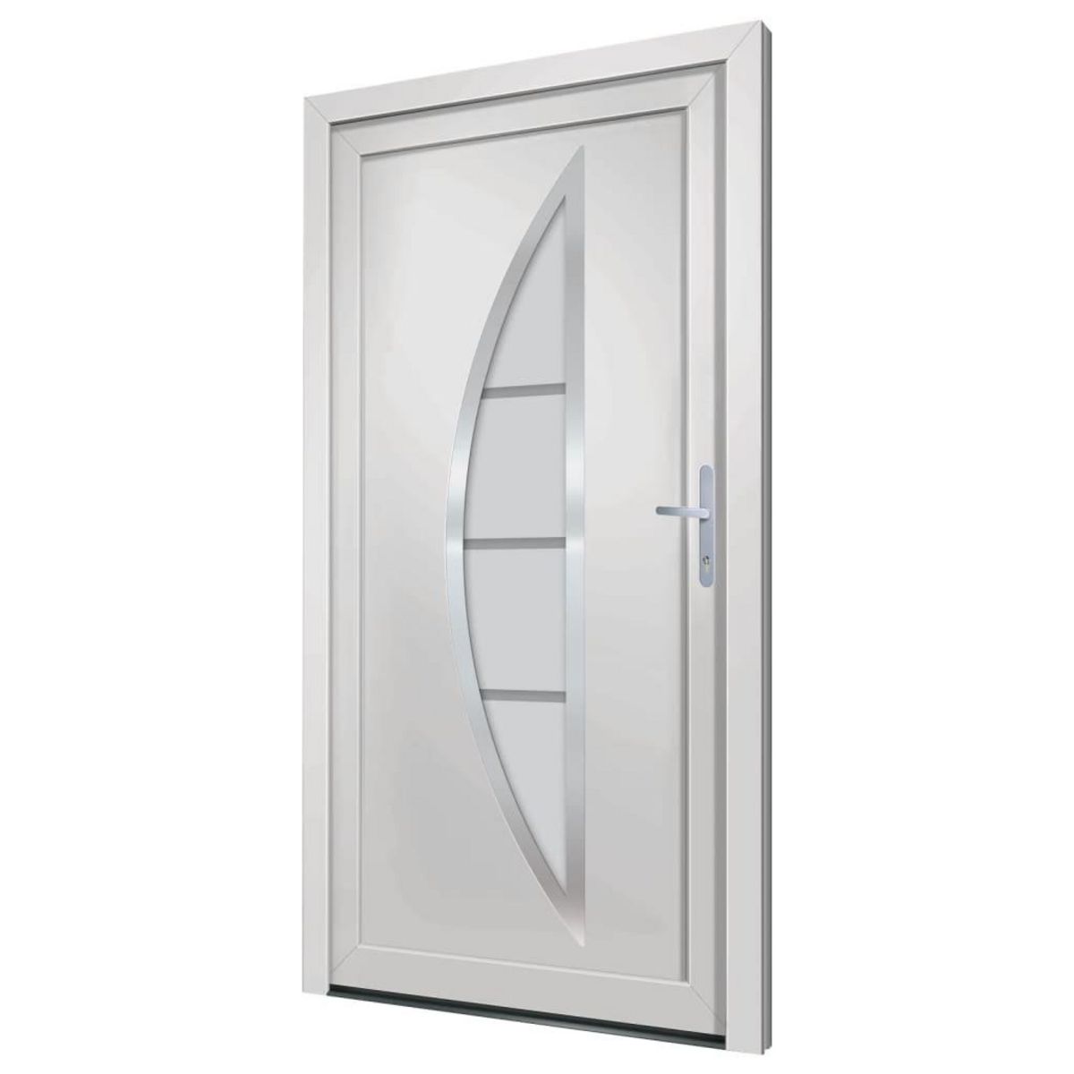VIDAXL Porte d'entree Blanc 108x208 cm PVC