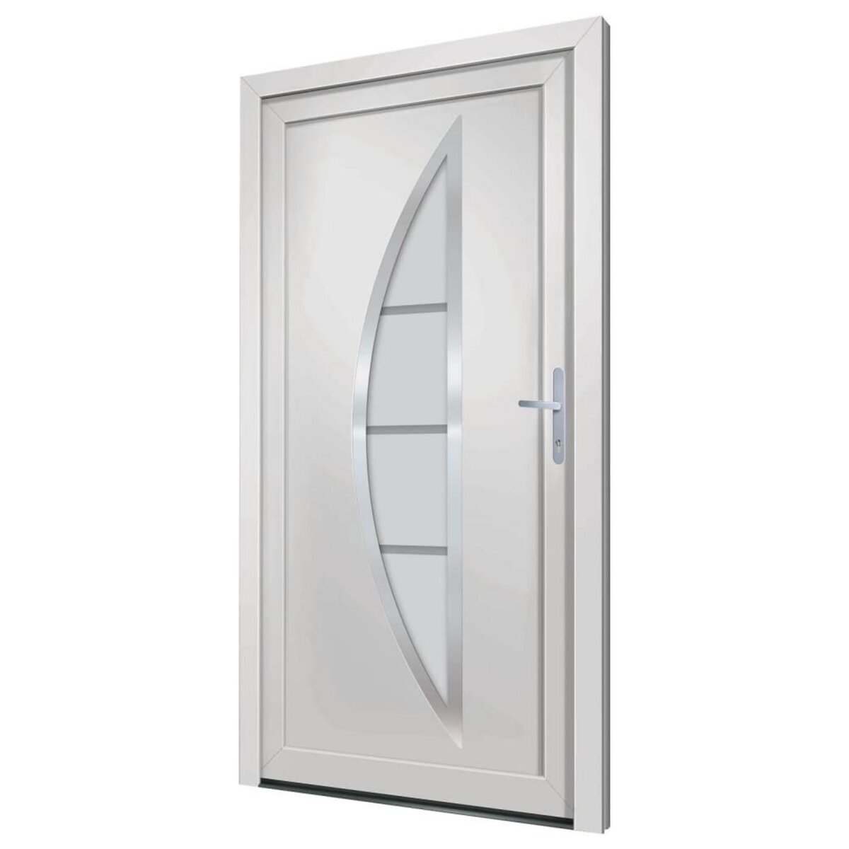 VIDAXL Porte d'entree Blanc 108x208 cm PVC