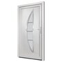 Voir la diapositive 4 : VIDAXL Porte d'entree Blanc 108x208 cm PVC