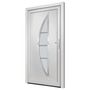 Voir la diapositive 4 : VIDAXL Porte d'entree Blanc 108x208 cm PVC