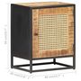 Voir la diapositive 6 : VIDAXL Table de chevet 40x30x50 cm Bois de manguier et canne naturelle