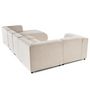 Voir la diapositive 6 : LISA DESIGN Suaro - canapé modulable panoramique d'angle gauche 7 places en tissu texturé