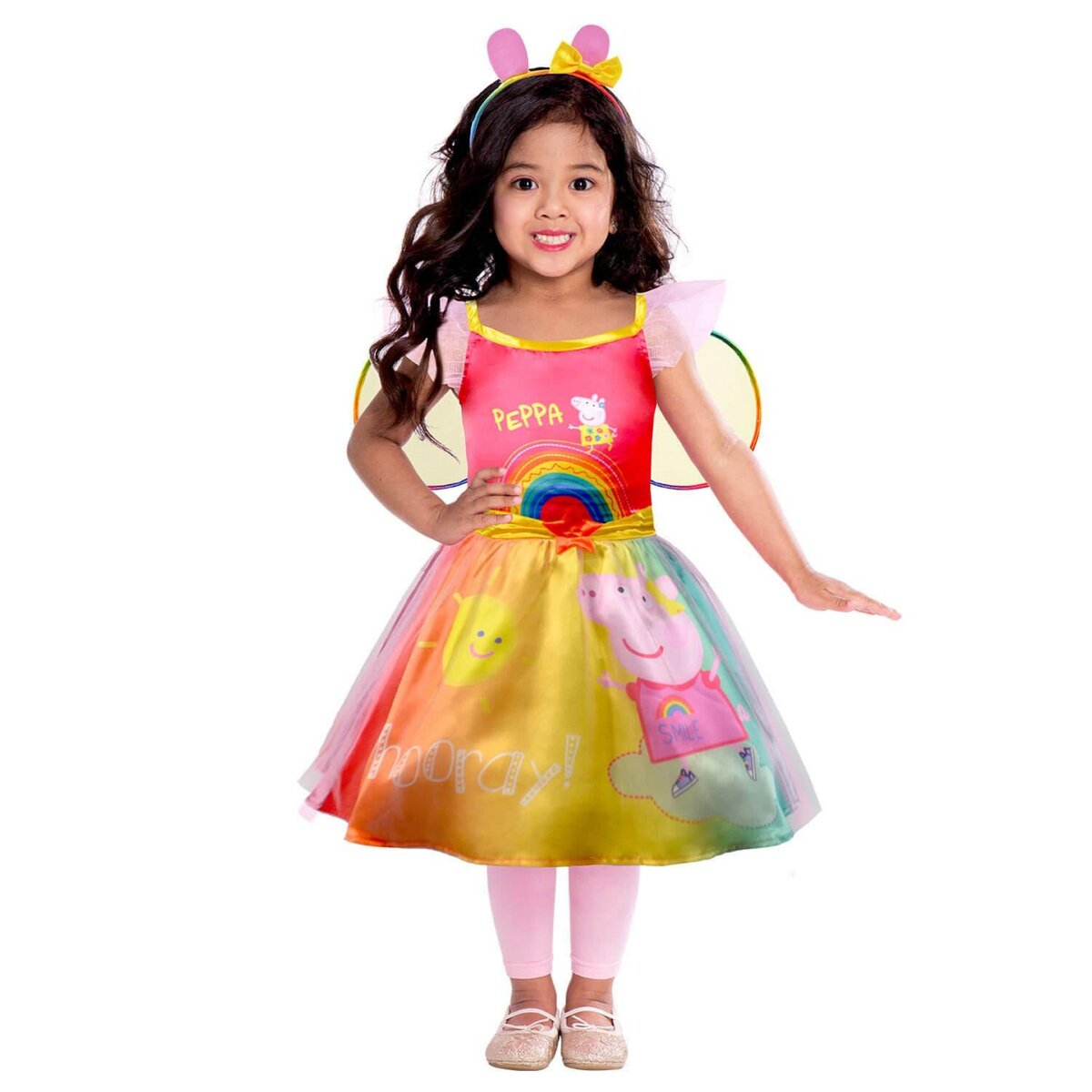 Robe fille arc en ciel hot sale