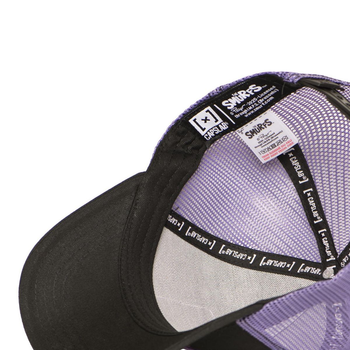 CAPSLAB Casquette trucker avec filet The Smurfs Crazy