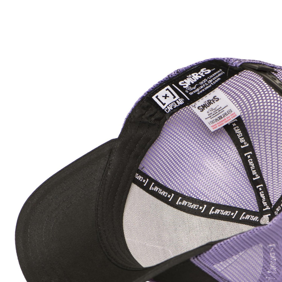CAPSLAB Casquette trucker avec filet The Smurfs Crazy