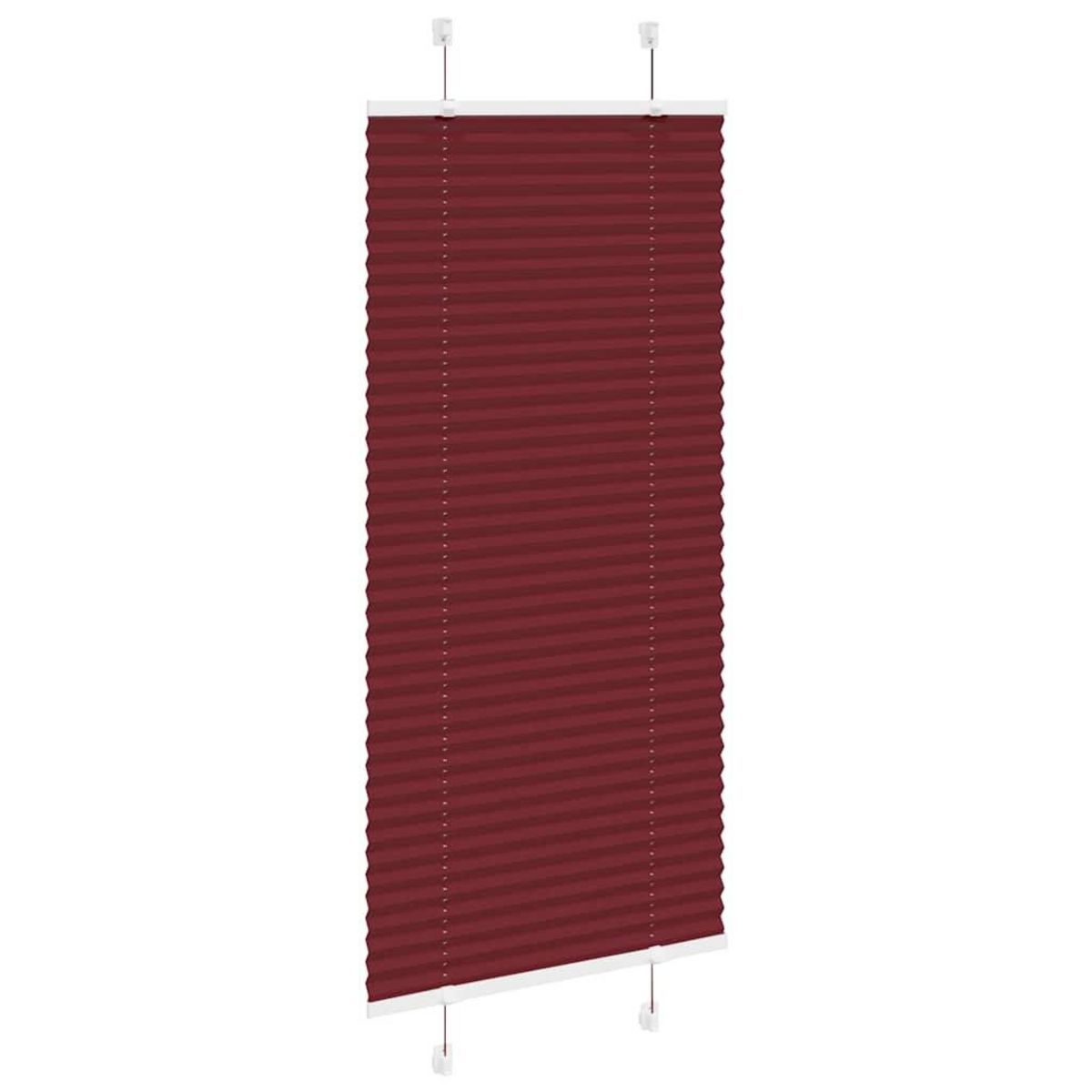 VIDAXL Store plisse rouge bordeaux 65x100 cm largeur du tissu 64,4 cm
