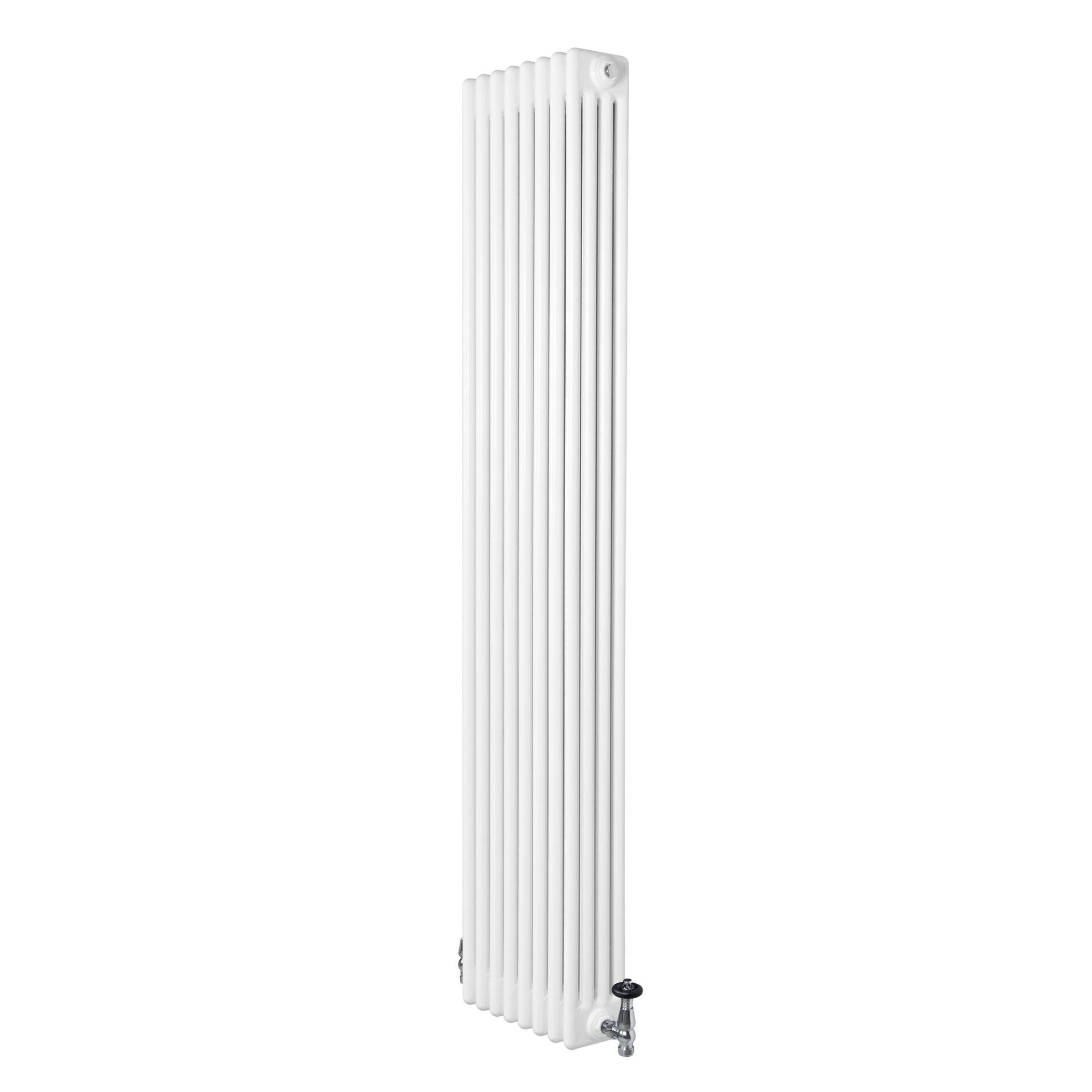 Voir la diapositive 1 : MONSTERSHOP Radiateur traditionnel à 4 colonnes & vannes - 1800 x 380 mm