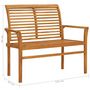 Voir la diapositive 6 : VIDAXL Banc de jardin 112 cm Bois de teck solide