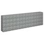 Voir la diapositive 3 : VIDAXL Lit sureleve a gabion Acier galvanise 270x30x90 cm