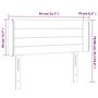 Voir la diapositive 6 : VIDAXL Tete de lit a LED Noir 83x16x78/88 cm Velours