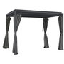 Voir la diapositive 1 : Habitat et Jardin Pergola bioclimatique avec rideau et moustiquaire  Howard  - 3 x 4 m - Gris
