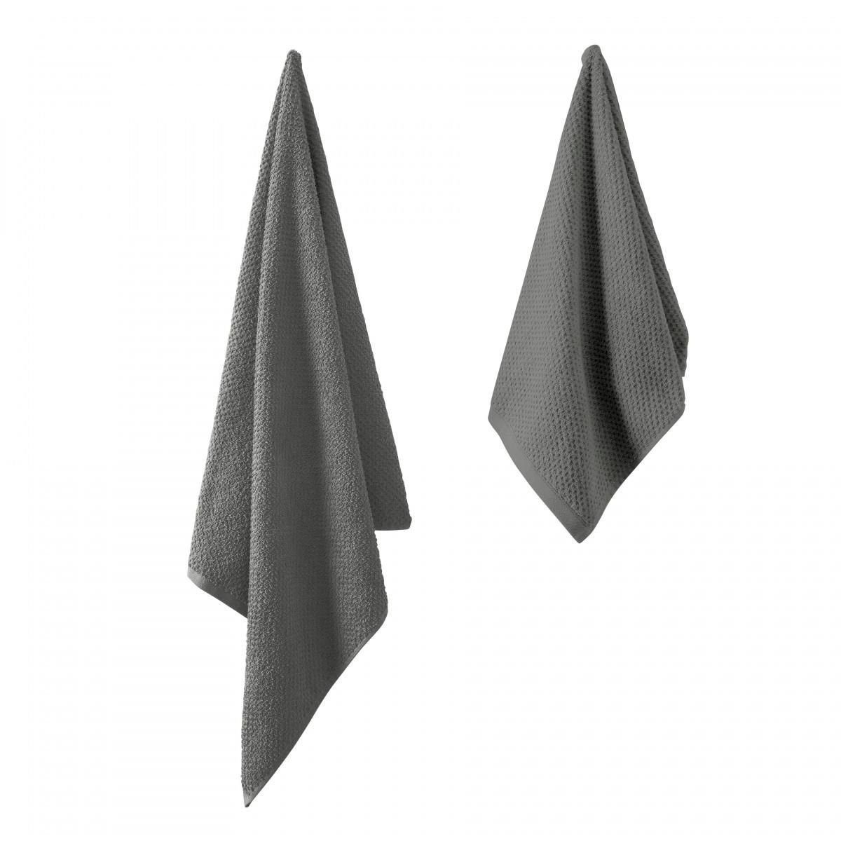 GUY LEVASSEUR Lot serviette de bain 70x140 et serviette de toilette 50x90